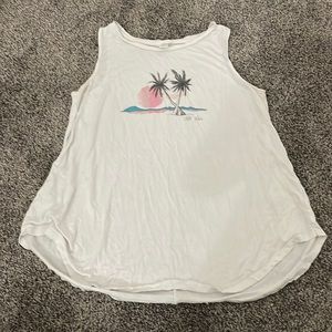 White tank top with logo